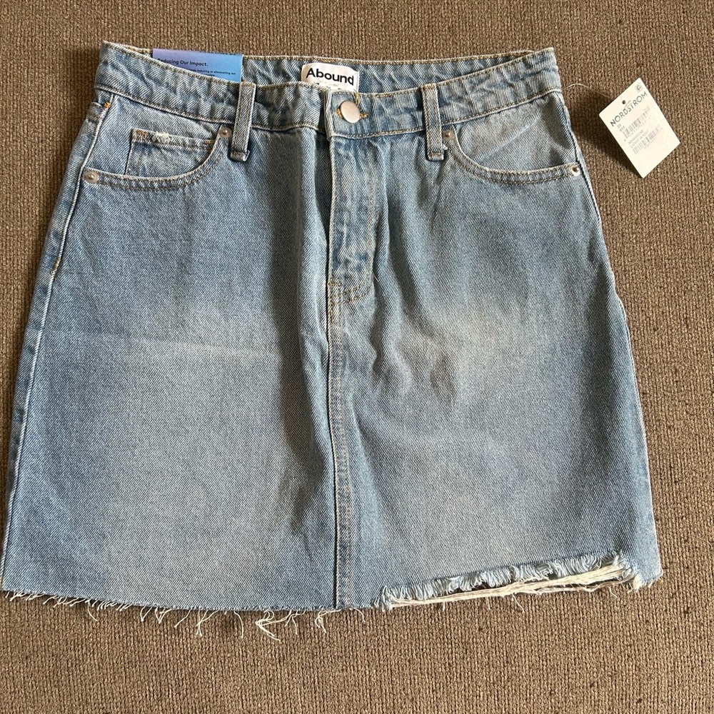 Abound Light Blue Denim Mini Skirt
